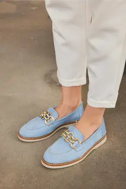 کفش عروسکی لژدار زنجیردار ترمو سگک دار برند AZTEKA کد 1684069110