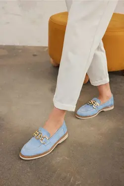 کفش عروسکی لژدار زنجیردار ترمو سگک دار برند AZTEKA کد 1684069110