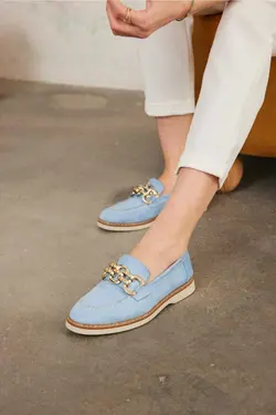 کفش عروسکی لژدار زنجیردار ترمو سگک دار برند AZTEKA کد 1684069110