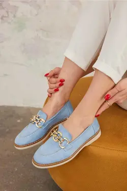 کفش عروسکی لژدار زنجیردار ترمو سگک دار برند AZTEKA کد 1684069110