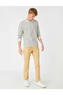 دکمه‎دار گاباردین ساده شلوار برند Koton کد 1684566810