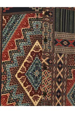 پیراهن یقه طرح‎دار ابر و باد آستین کوتاه برند Koton کد 1684566495