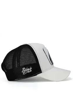 کلاه کت جین لوگو‎دار ببر سفید-سیاه (قطر) برند BlackBörk کد 1684515228