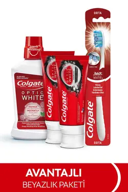 مایع مراقبت دهان مسواک خمیر دندان سفیدکننده 250میلی لیتر 360وسط 50میلی سفید برند Colgate کد 1684757254