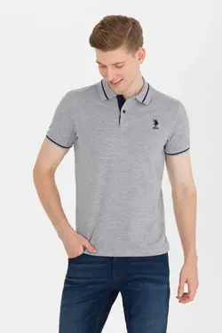 پولوشرت ملانژ طوسی مردانه برند U.S. Polo Assn. کد 1684909000