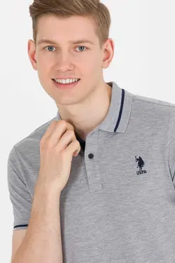 پولوشرت ملانژ طوسی مردانه برند U.S. Polo Assn. کد 1684909000