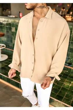 پیراهن گشاد بافتنی بژ برند outfiit man کد 1684845823