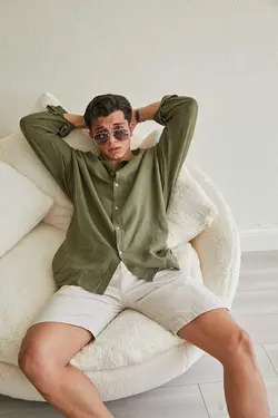 گشاد 70171009پیراهن بافتنی یشمی برند outfiit man کد 1684845811