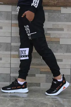 شلوار راحتی جیب دار زیپ مشکی برند PANİO KİDS کد 1685056663