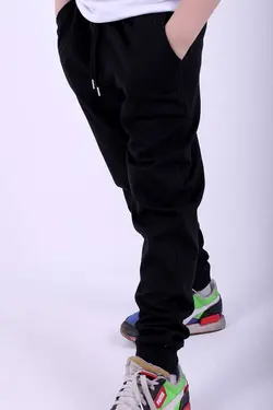 شلوار راحتی ساده دو جیبه مشکی برند PANİO KİDS کد 1685056647