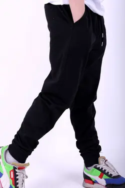 شلوار راحتی ساده دو جیبه مشکی برند PANİO KİDS کد 1685056647