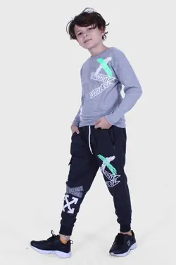 ست لباس راحتی پسرانه چاپی برند PANİO KİDS کد 1685056580