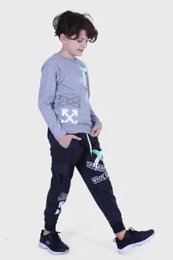 ست لباس راحتی پسرانه چاپی برند PANİO KİDS کد 1685056580
