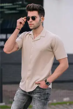 پیراهن بژ مردانه برند Madmext کد 1685257608