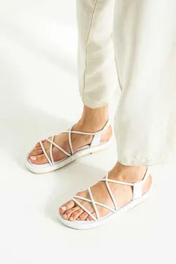 صندل سفید زنانه دارت برند Shakrak کد 1685204270