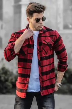 پیراهن قرمز مردانه برند Madmext کد 1685706856