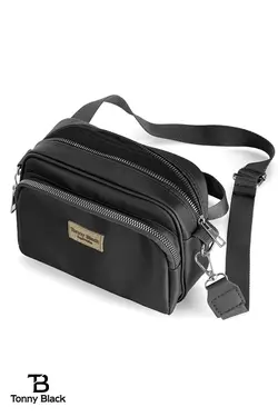 کیف دوشی دو قابل تنظیم ضربدری چشمه‎دار ضد آب بند‎دار ۰ زنانه اصل برند Tonny Black کد 1685870525
