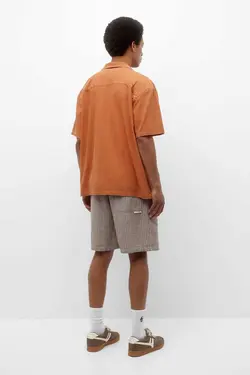 کتان برمودا راه‎راه مردانه برند Pull &amp; Bear کد 1685818669