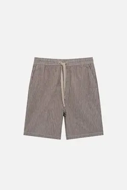 کتان برمودا راه‎راه مردانه برند Pull &amp; Bear کد 1685818669