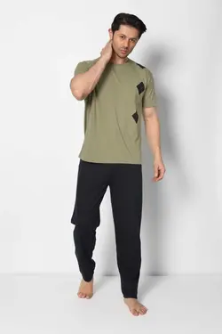لباس راحتی تابستانی پانیه مردانه برند Ayans Pijama کد 1686147231