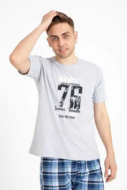 لباس راحتی آستین کوتاه چاپی مردانه برند TAMPAP کد 1686147188