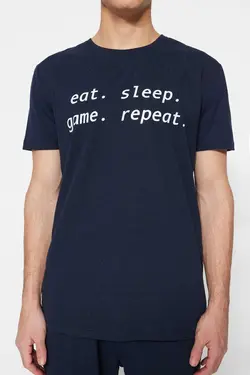 لباس راحتی بافتنی سرمه ای برند TRENDYOL MAN کد 1686146343