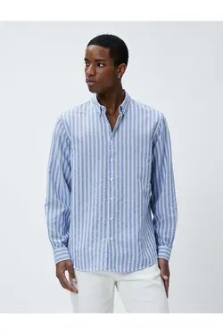 پیراهن دکمه‎دار یقه کلاسیک برند Koton کد 1686479806