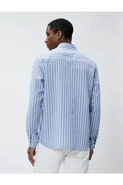 پیراهن دکمه‎دار یقه کلاسیک برند Koton کد 1686479806