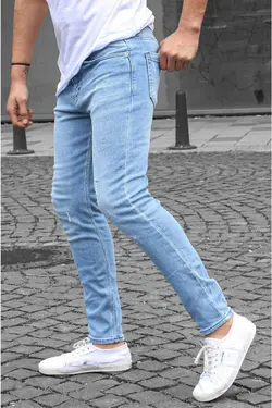 جین اندامی آبی یخ مردانه برند Madmext کد 1686469666