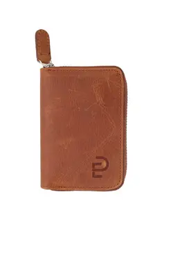 کیف پول جا کارتی زیپدار چرم واقعی برند eddesign کد 1686746844