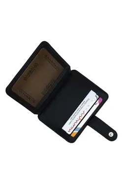 کیف پول shelby جا کارتی چرم اصل مشکی برند Garbalia کد 1686746252