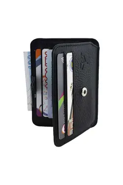 کیف پول shelby جا کارتی چرم اصل مشکی برند Garbalia کد 1686746252