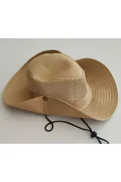 کلاه دکمه‎دار بژ شکار پیاده روی برند Kardelen Butik Denizli کد 1686744196