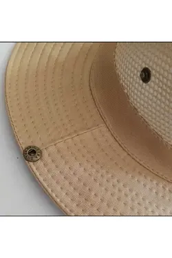 کلاه دکمه‎دار بژ شکار پیاده روی برند Kardelen Butik Denizli کد 1686744196