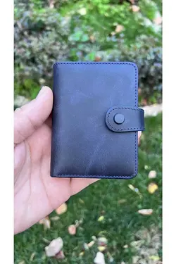کیف پول جا کارتی گشاد رنگ آبی چرم برند ByAkgöz کد 1686744142