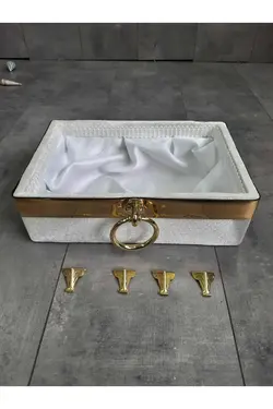 ست جا مایع حوله ای سبد وسایل سرویس بهداشتی کرم کثیف مخملی ام دی اف ابریشم luna برند Bonny Home کد 1686979731