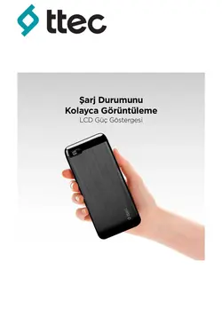 دستگاه شارژ حرفه ای 20000 ماه قابل حمل qc پی دی ال سی برند Ttec کد 1686963758