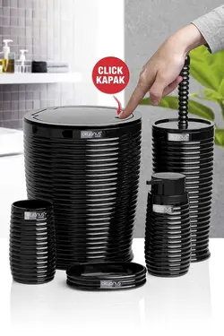 ست سرویس بهداشتی مشکی برند Okyanus Home کد 1687084979