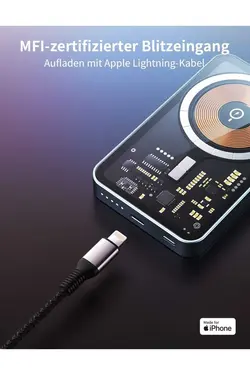 استند‎دار تاشو 5000ماه قدرت شفاف apple نیمکت mfi برند m.tk moveteck کد 1687077091