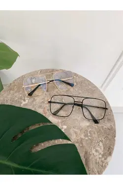 عینک خلبانی شیشه ای 400محافظ شفاف مدل طلایی برند BLUE MOON GLASSES کد 1687013570