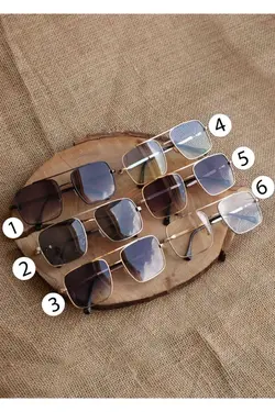 عینک خلبانی شیشه ای 400محافظ شفاف مدل طلایی برند BLUE MOON GLASSES کد 1687013570