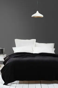 پتو مشکی جونا برند Karaca Home کد 1687147422