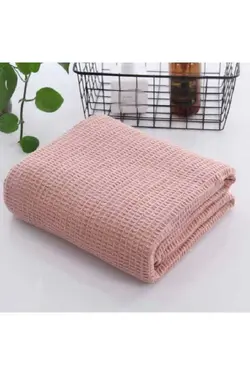 تخت خواب بافتنی تابستانی دو‎نفره 1عدد صورتی پتو، انزجار، پارچه، برند Sevda Home Collection کد 1687231210
