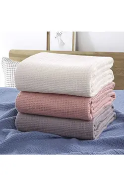 تخت خواب بافتنی تابستانی دو‎نفره 1عدد صورتی پتو، انزجار، پارچه، برند Sevda Home Collection کد 1687231210