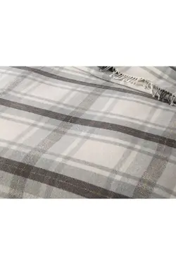 پتو تک نفره پنبه ای اکریلیکی طوسی 150x200cm برند English Home کد 1687347910
