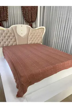 روانداز تخت خواب پتو بافتنی آکریلیک دو‎نفره برند Kumru Çeyiz کد 1687499730