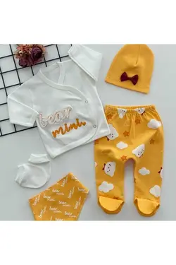 پتو کیف کوله پشتی مراقبت ست کودک نخود 100پنبه برند DERİNBEBE کد 1687563927