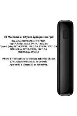 فوق العاده دیجیتالی 11حرفه ای 110 شارژ، پاور بانک، برند Baseus کد 1687705408