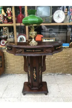 آباژور شیشه ای فرانسوی اوپالین 39cm برند tayfuntufan antika koleksiyon کد 1687686903