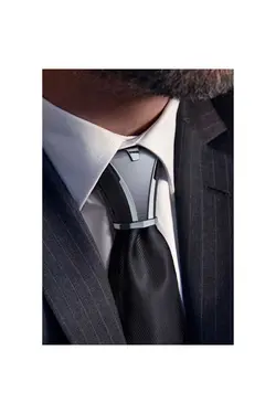 کراوات سوزن گره طرح‎دار مشکی اکسسوری برند filemingo کد 1687788320